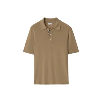 Burberry SS25 Polo Shirt Men's Linen
