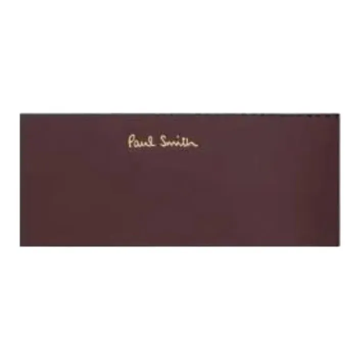 PS By Paul Smith Cow Leather Wallet Unisex Burgundy-2