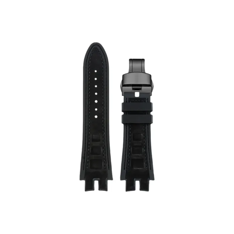 Craftsman Roger Dubuis Compatibility Watch Band Cow Leather, Silicone Material-16