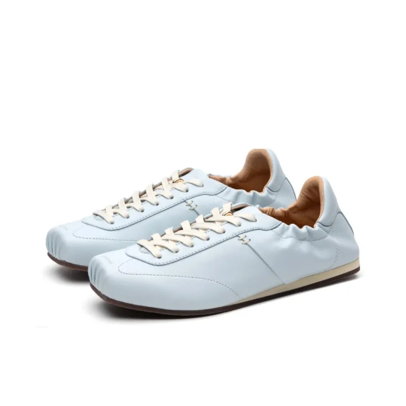 FOOT INDUSTRY Foot Industry Low Top Thin Sole German Army Trainers Unisex Light Sky Blue-1