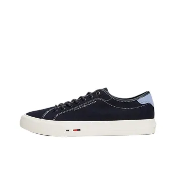 Tommy Hilfiger Trainers Low Top Canvas Shoes Men's Dark Blue