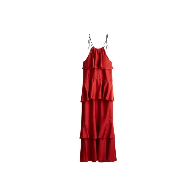 H&M Slip Dresses Women's Red-0