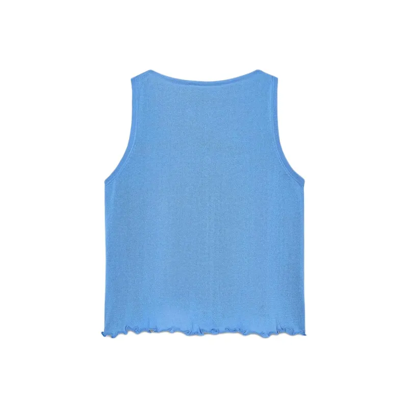 ZARA Tank Tops Women's Blue-1