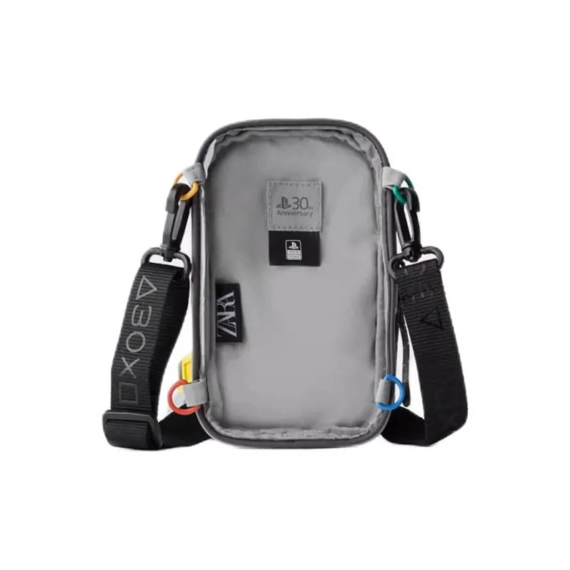 ZARA Polyester Backpack Men's Gray-3
