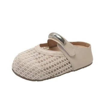 Komanic Rubber Sole Stitching Woven Odor Resistant Slip Resistant Closed Toe Slippers Women's