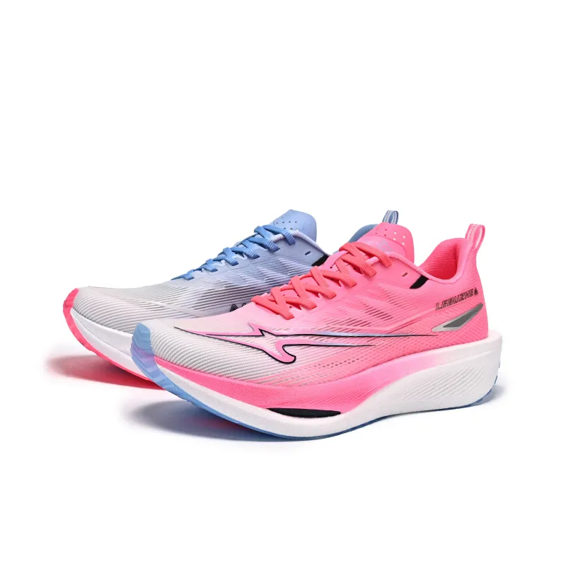 LEBUZHE Low Top Running Shoes Unisex Sky Blue Glamor Pink-5