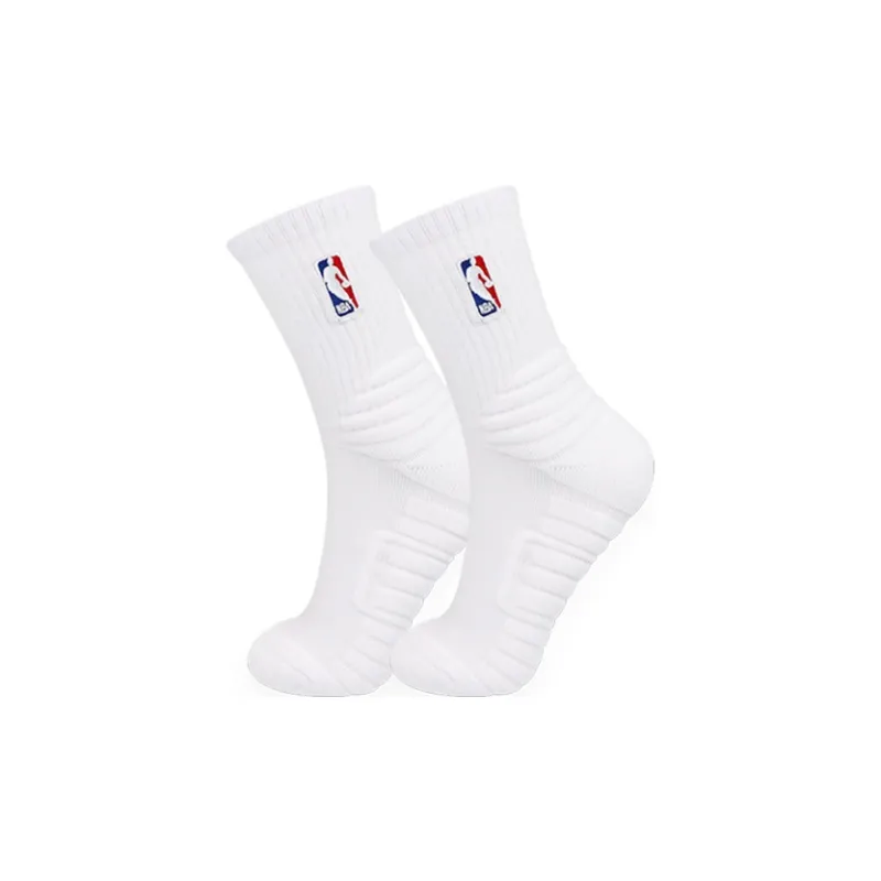 NBA Basketball Socks Men's 4 Pack White-3