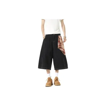 TELENT Denim Shorts Unisex Black
