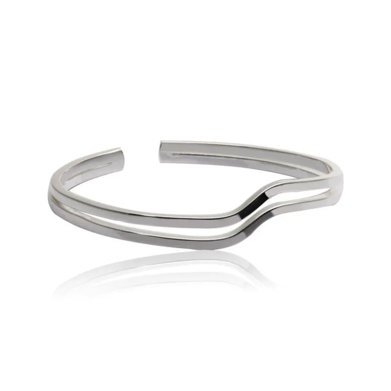 KLFOOK S999 Fine Silver Sterling Silver Bracelets Unisex-0