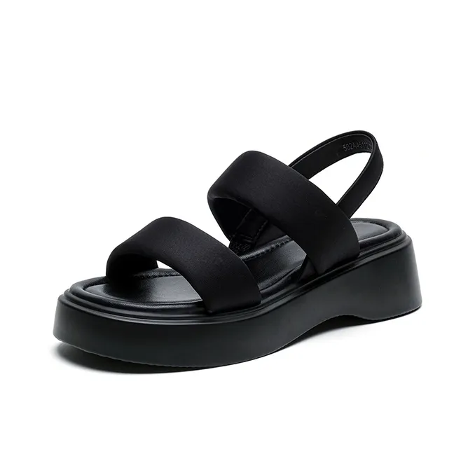 JOSINY Beach Sandals Women's Black-1
