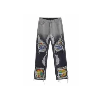OG96 LAB Jeans Unisex White Gray