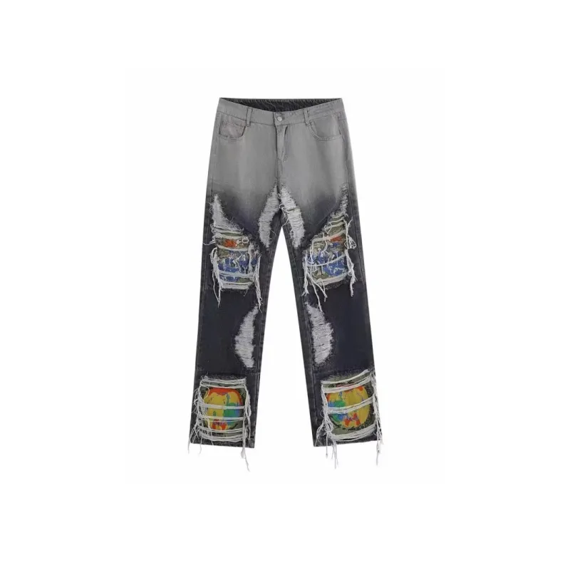 OG96 LAB Jeans Unisex White Gray-0