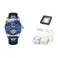 Blue Leather Natural Blue Men's Festival Box