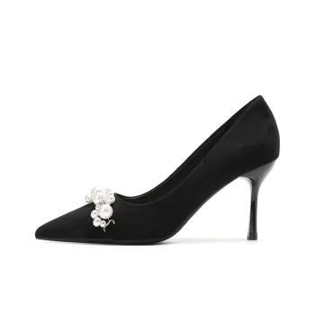 GOSO High Heels Women's Black/Green Brown