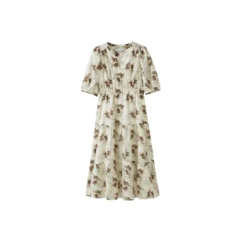 SHUIYUNJIAN Short Sleeved Dress Women's