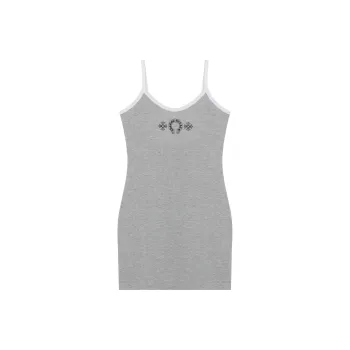 Chrome Hearts Slip Dress Women's Gray