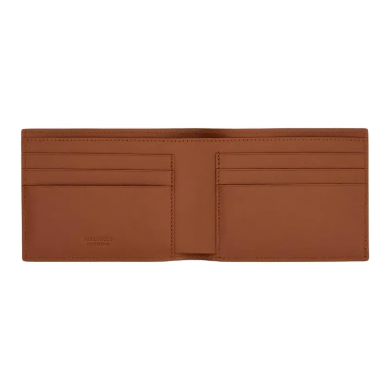 FERRAGAMO Calfskin Wallet Men's Brown-3