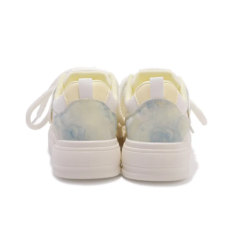 MKTKM Low Top Skateboard Shoes Women's Misty Blue-3