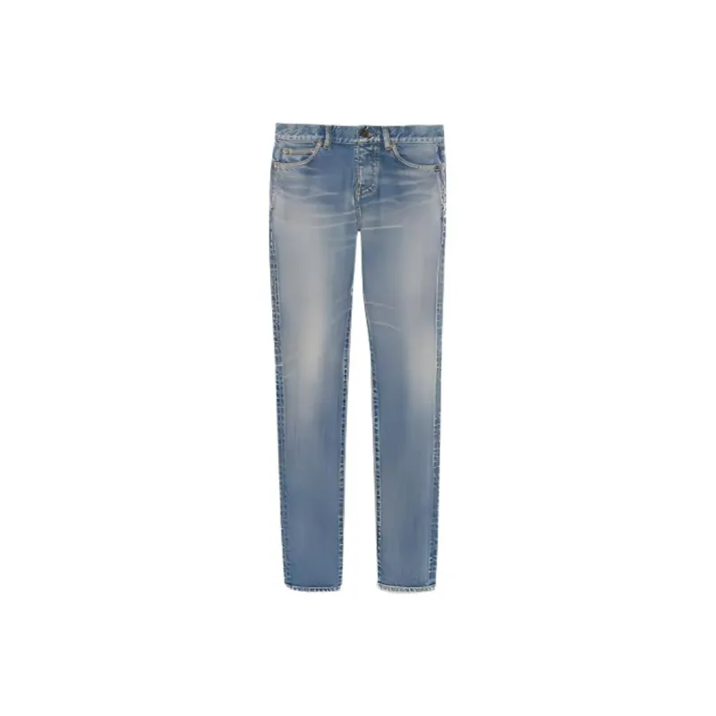 SAINT LAURENT Low Rise Slim Fit Jeans-0