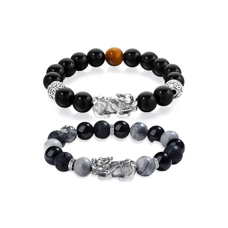 GUDS GAVE Obsidian Bracelets Unisex-4