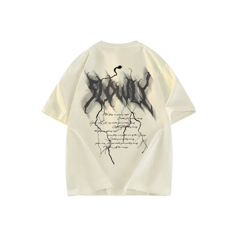 A02 T-Shirts Unisex Light Beige Apricot-1