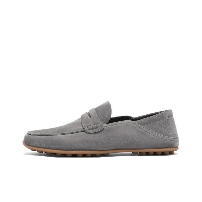 BELLE Gommino Loafers Men Gray, Earth Yellow, Blue-0