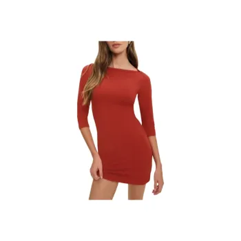 REFORMATION Rocky Knit Dress Long Sleeved Dress Women's