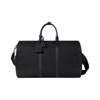 GUCCI Canvas Bag Travel Bag Men's Black