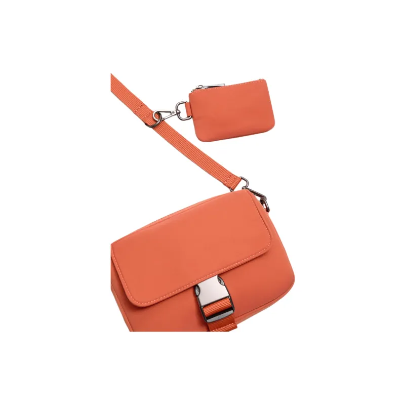 ZARA Polyester Shoulder Bag Men's Orange-2