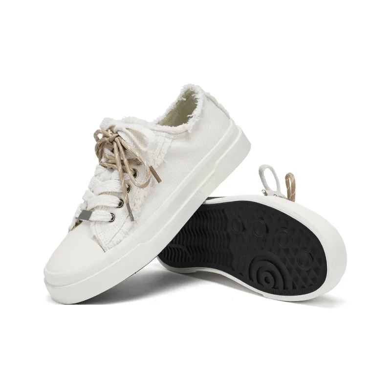 Hotwind Canvas Shoes Height Increasing Abrasion Resistant Low Top Skateboard Shoes Men's-9