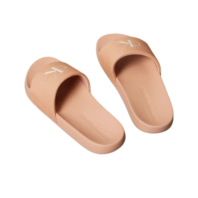 CKJ CALVIN KLEIN JEANS Slip Resistant Slide Slippers Women's Pink-3