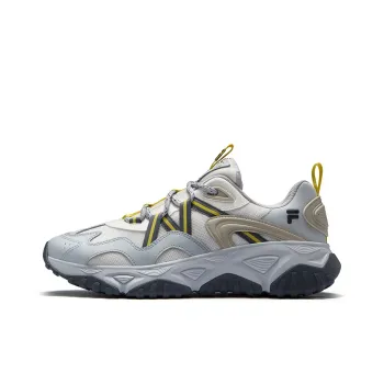 FILA FUSION FREEROAM Hiking Shoes Low Top Casual Shoes Men's Snow Castle Gray