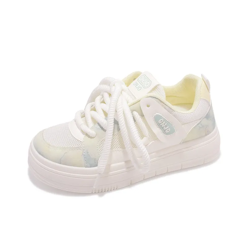 MKTKM Low Top Skateboard Shoes Women's Misty Blue-4