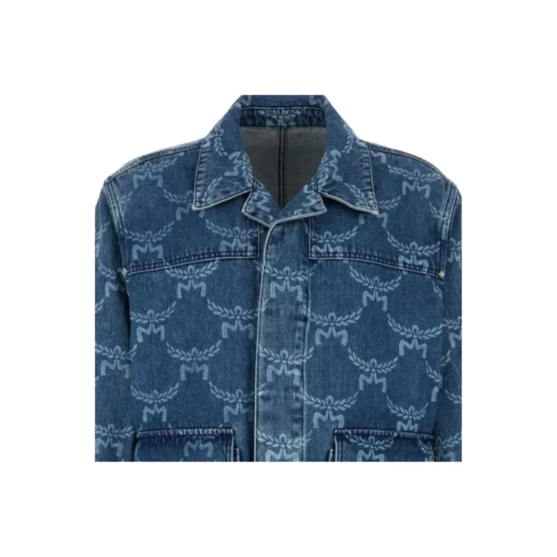 MCM Patterned Denim Shirt-2