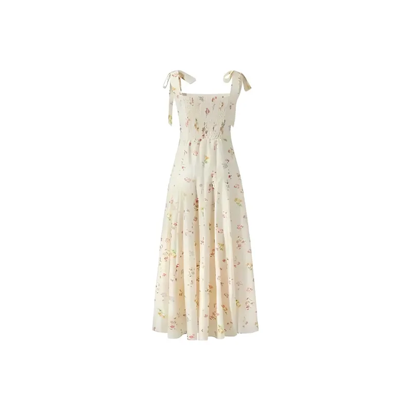 SKYA Slip Dresses Women's Apricot-1