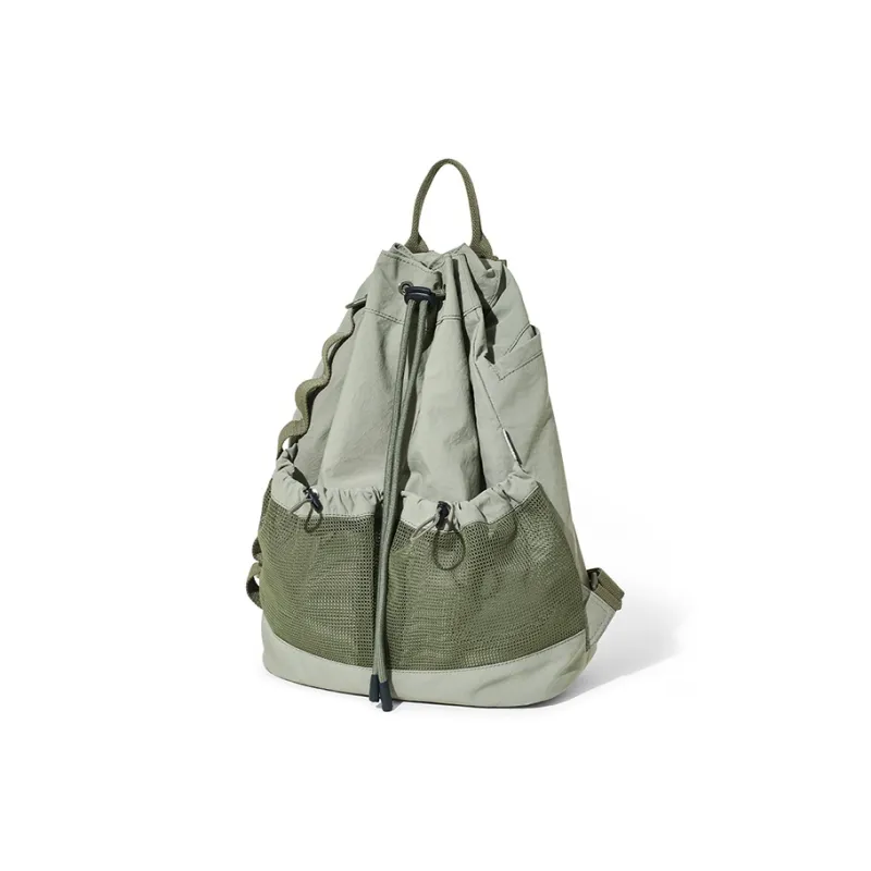 BOSTANTEN Fabric Backpack Unisex Black/Green-1