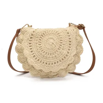 Kewuku Straw Woven Crossbody Bag, Shoulder Bag Women's Multicolor