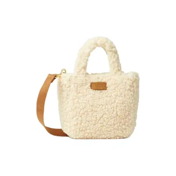 UGG Polyester Handbag Shoulder Bag Crossbody Bag Small Size Women's Natural