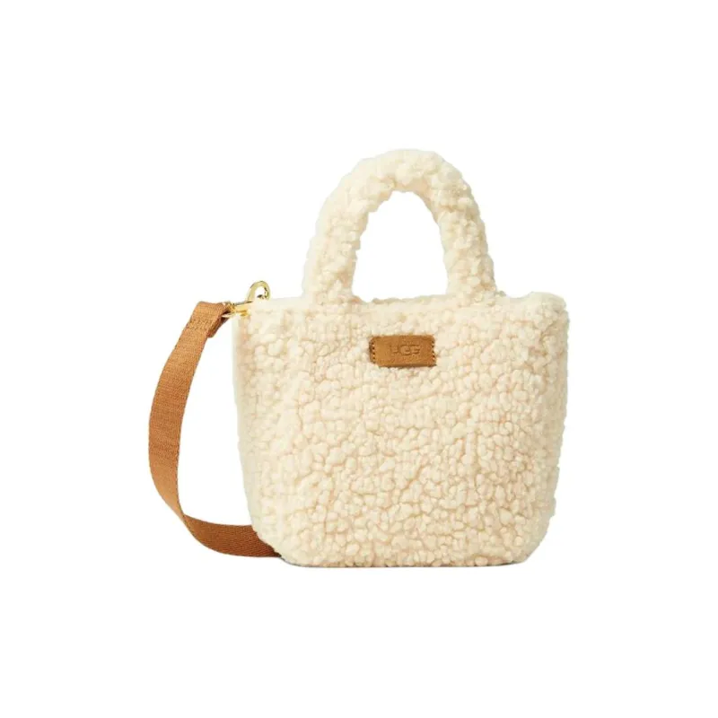 UGG Polyester Handbag Shoulder Bag Crossbody Bag Small Size Women's Natural-0