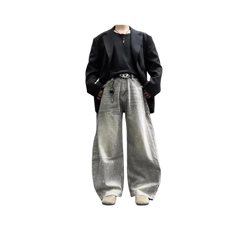 DUATOGE Jeans Men Smoke Gray -0