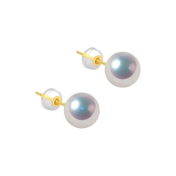 YASHENGZHUBAO Pearl Stud Earrings Women's