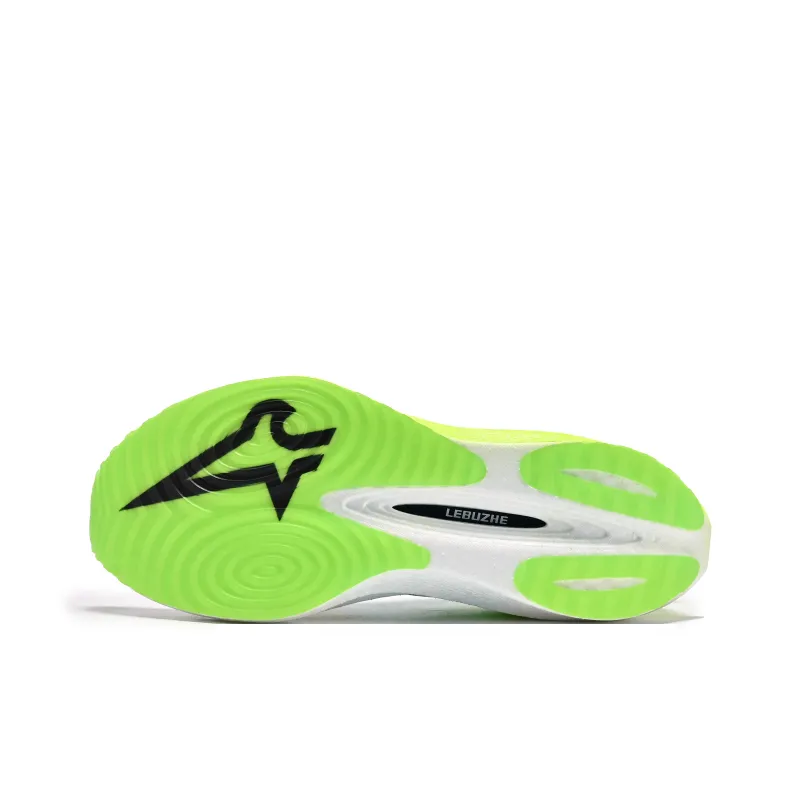 LEBUZHE Low Top Running Shoes Unisex Cherry Blossom Lime Mismatched-8