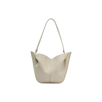 ZARA PU Tote Bag, Shopping Bag, Shoulder Bag Women's Beige