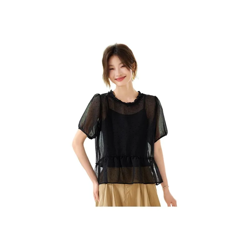 PIERRE CARDIN Chiffon Shirt Women's-3