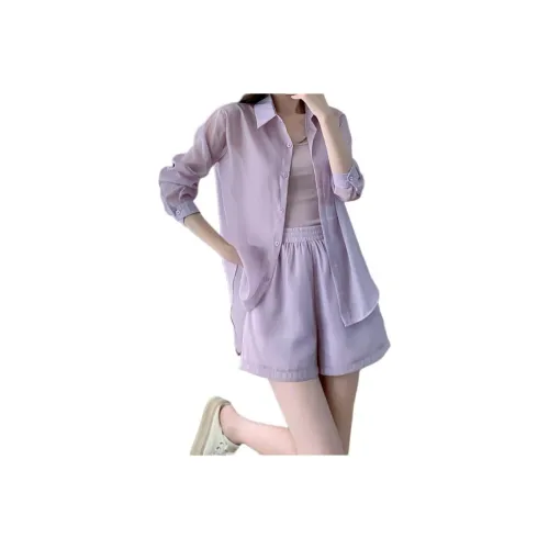 GOSO Tank Top shorts knitted Casual Set Women's