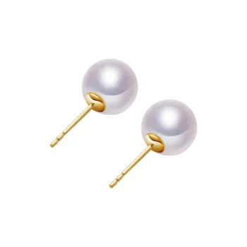 Andaozi Pearl Stud Earrings Women's