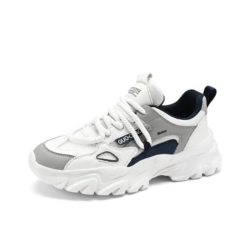 BAKE Slip Resistant, Abrasion Resistant, Breathable Low Top Chunky Sneakers Men's-10