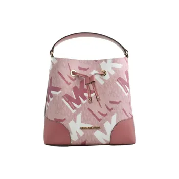 MICHAEL KORS Mercer Leather Shoulder Bag, Crossbody Bag, Handbag Medium Size Women's Pink