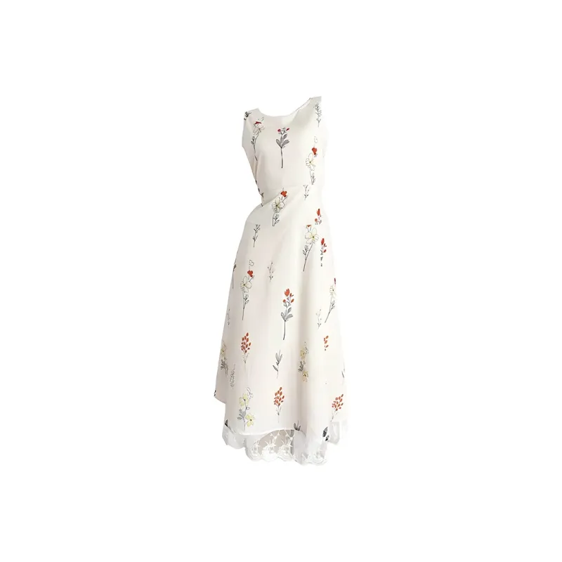 PAZZO Sleeveless Dresses Women's Beige-0