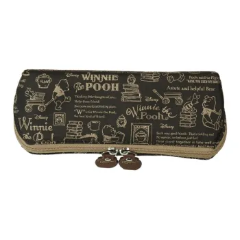 Disney x DISNEYLAND Cute, Winnie The Pooh Pattern Pencil Case/pencil Box Tokyo Disney